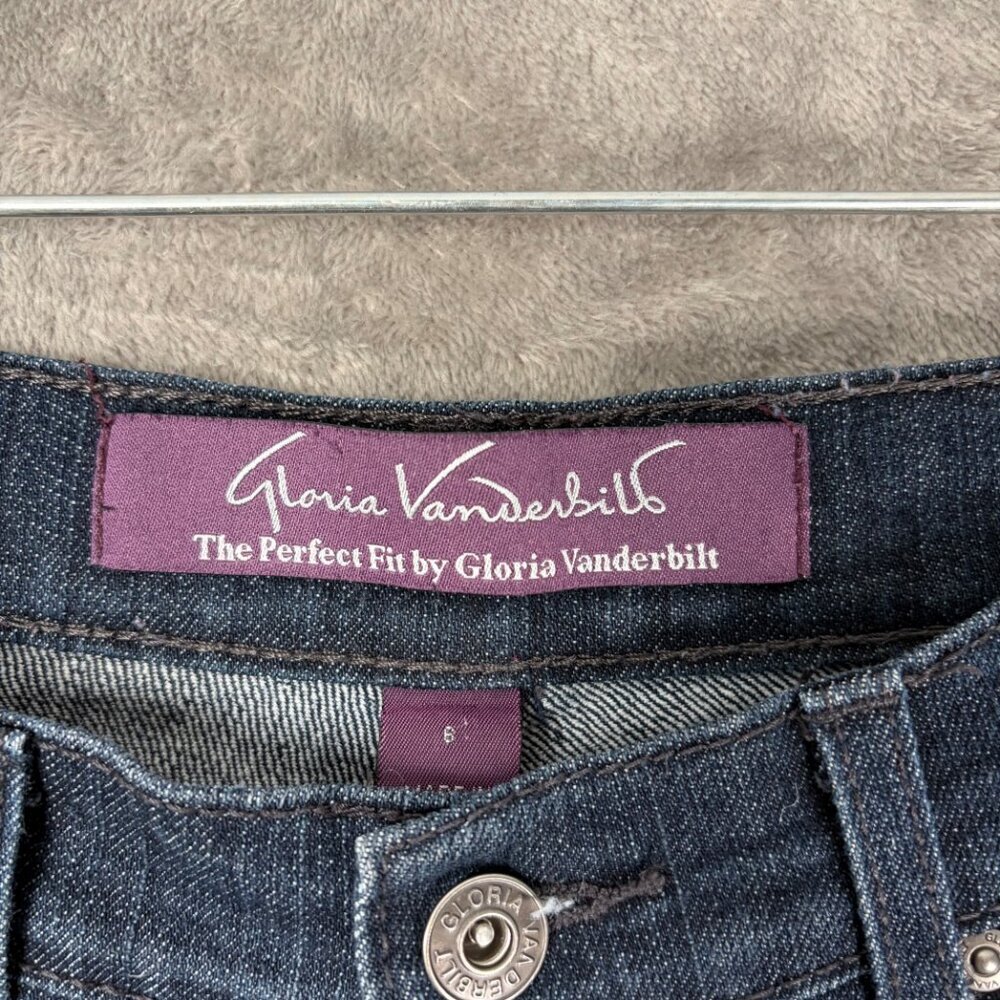 Gloria Vanderbilt The Perfect Fit Bootcut Jeans Women’s 6 Dark Wash Classic - Picture 3 of 6